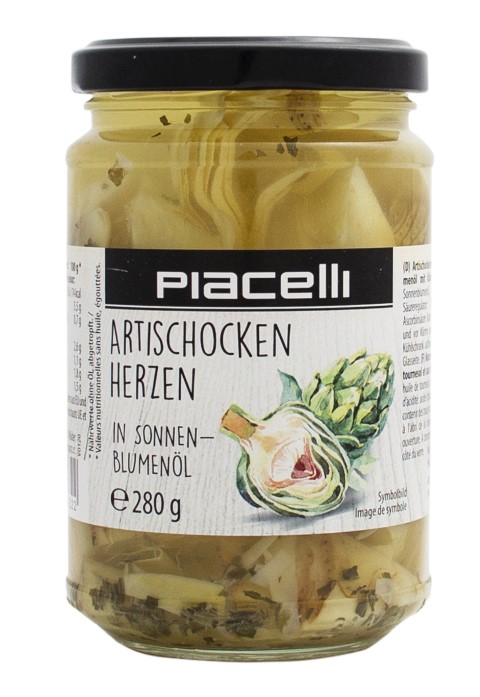 Antipasti artichoke hearts in sunflower oil 280g - Image 2