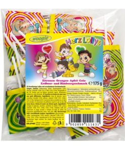 Heart shaped lollies 175g