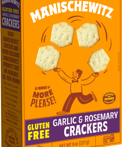 Gluten Free Crackers Garlic Rosemary 8Oz Mani (P)