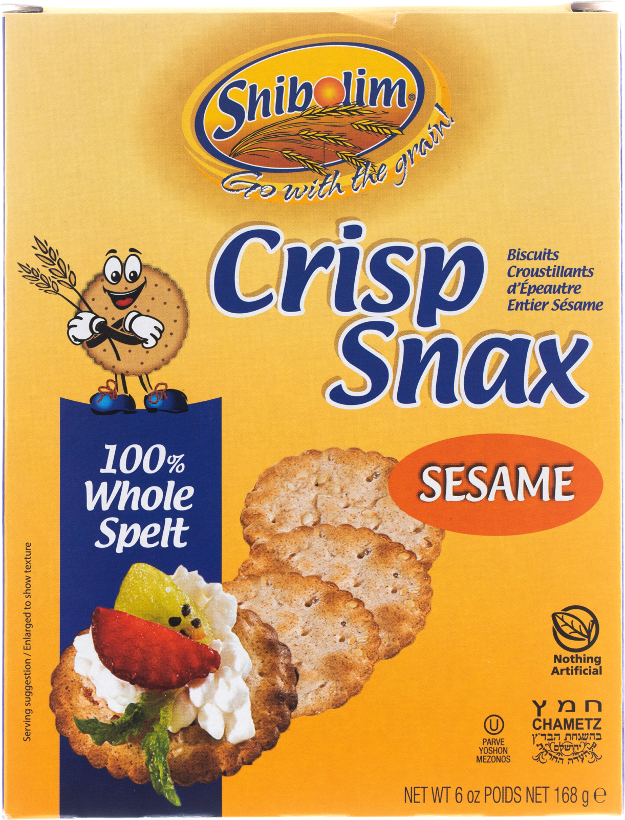 Snax Crisp Spelt Sesame 6Oz Shibolim - Image 2