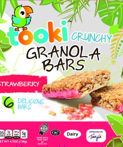 Granola Bars Crunchy Strawberry 4.7Oz Tooki
