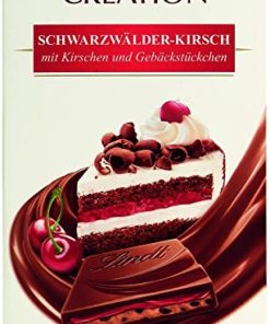 Lindt Creation Schwarzwalder Kirsch 150gm ( Black Forest Cherry and Baked Pieces Chocolate Bar)
