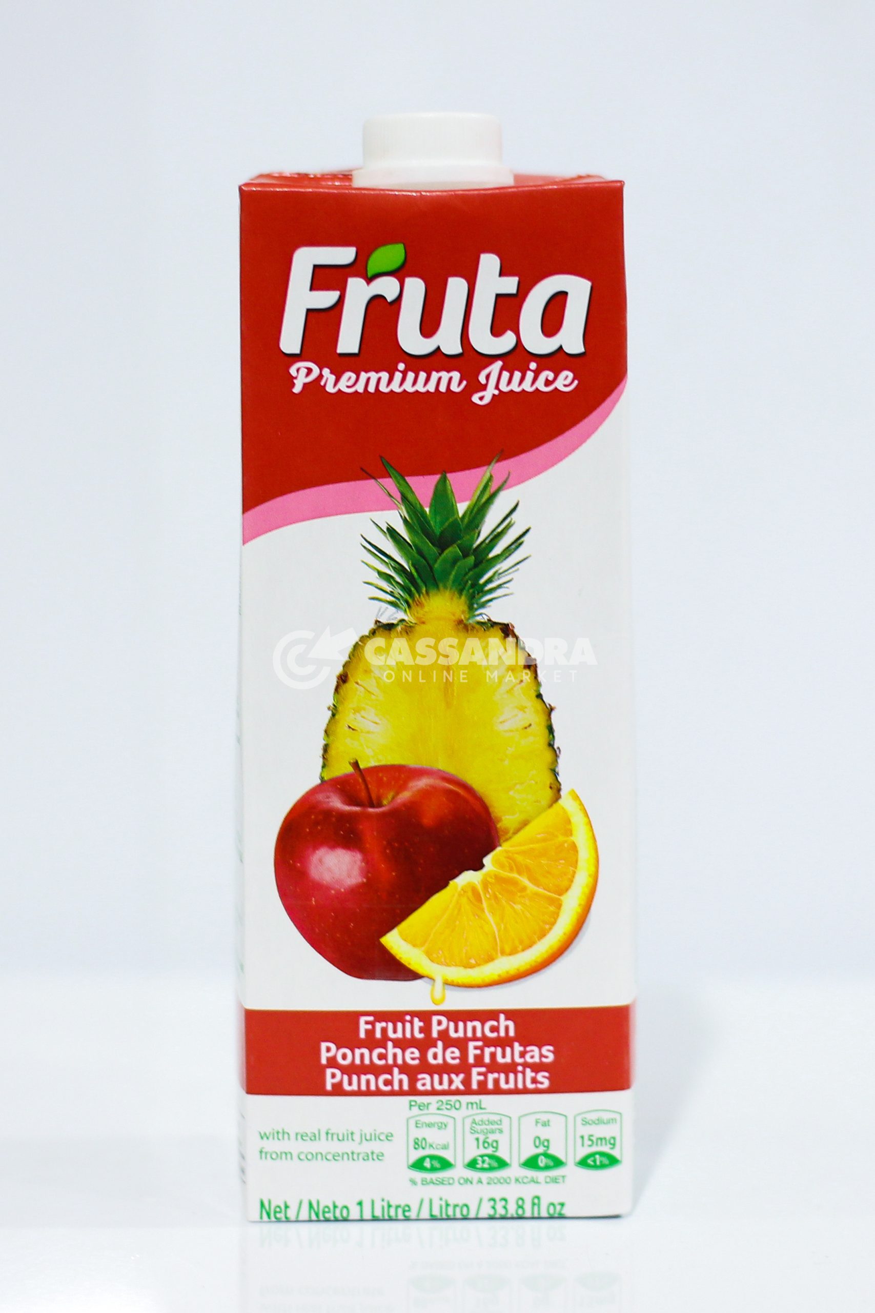 Fruta Premium Juice Guava Pineapple Juice Drink Net Wt 1ltr 33.8 Fl Oz - Image 2