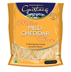 Dewlay Grated Mild White Cheddar – 180g