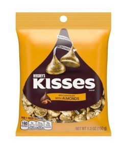 Hersheys Kisses Milk Almonds Chocolate 150 gm