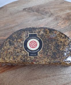 Pizza Cheddar with Garlic, Sundried tomatoes & Mixed Italian Herbs 1.5kg (JJ Sandham)