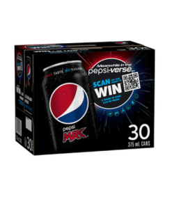 SCHWEPPES PEPSI MAX 375ML CANS 30PC