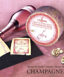 Pure Sheep Cheese (Manchego Style) with Champagne Rose – 150g Retail Portion
