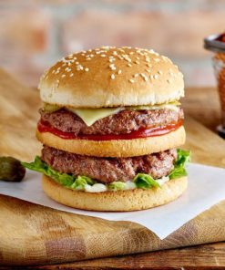 Americana 4” Double Cut Seeded Burger Bun – 48