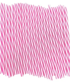 Plastic Pink Stripe Straws Pack of 25