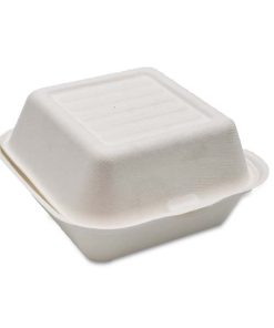 Magna Premium HP6 Bagasse Burger Box (6″) – 500pcs