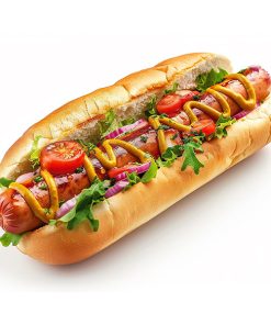 Jumbo Hot Dog Roll 8.5″ (Side Sliced) – 1×48