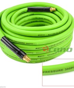 1/4" NPT Brass Fittings 3/8" x 50′ High Pressure PVC Air Hose